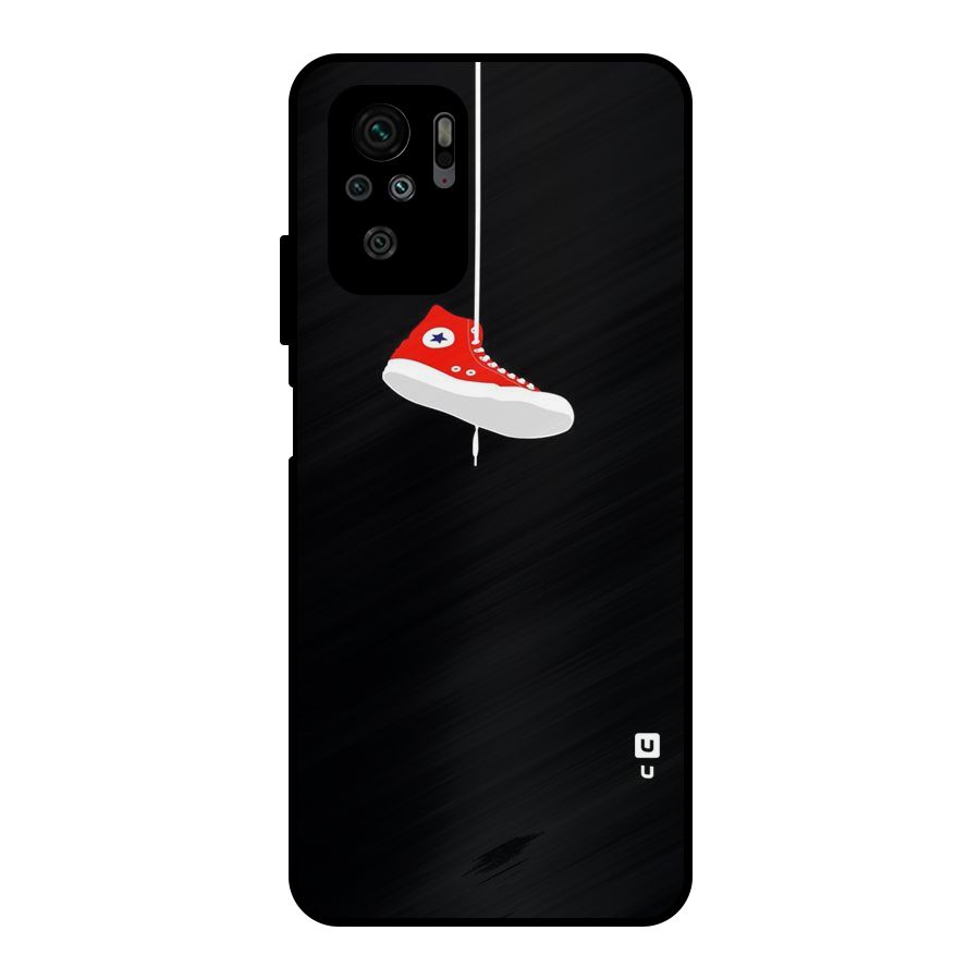 Red Shoe Hanging Metal Back Case for Redmi Note 10S