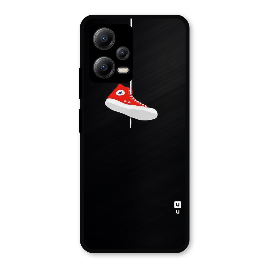 Red Shoe Hanging Metal Back Case for Redmi Note 12 5G
