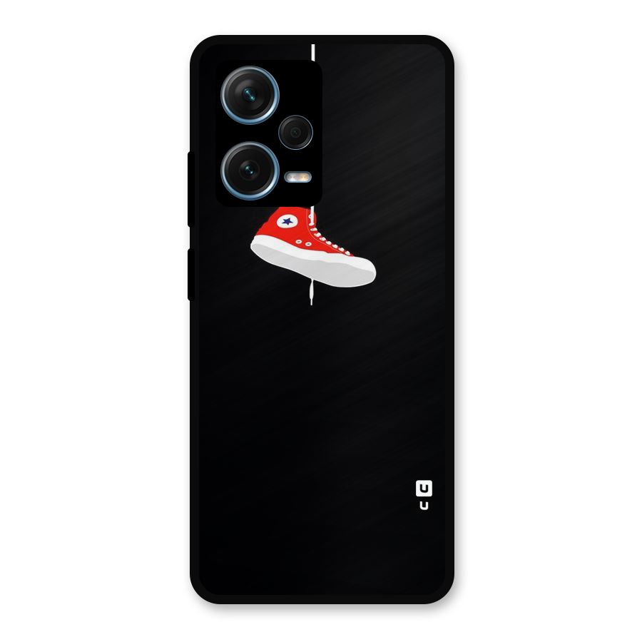 Red Shoe Hanging Metal Back Case for Redmi Note 12 Pro Plus 5G