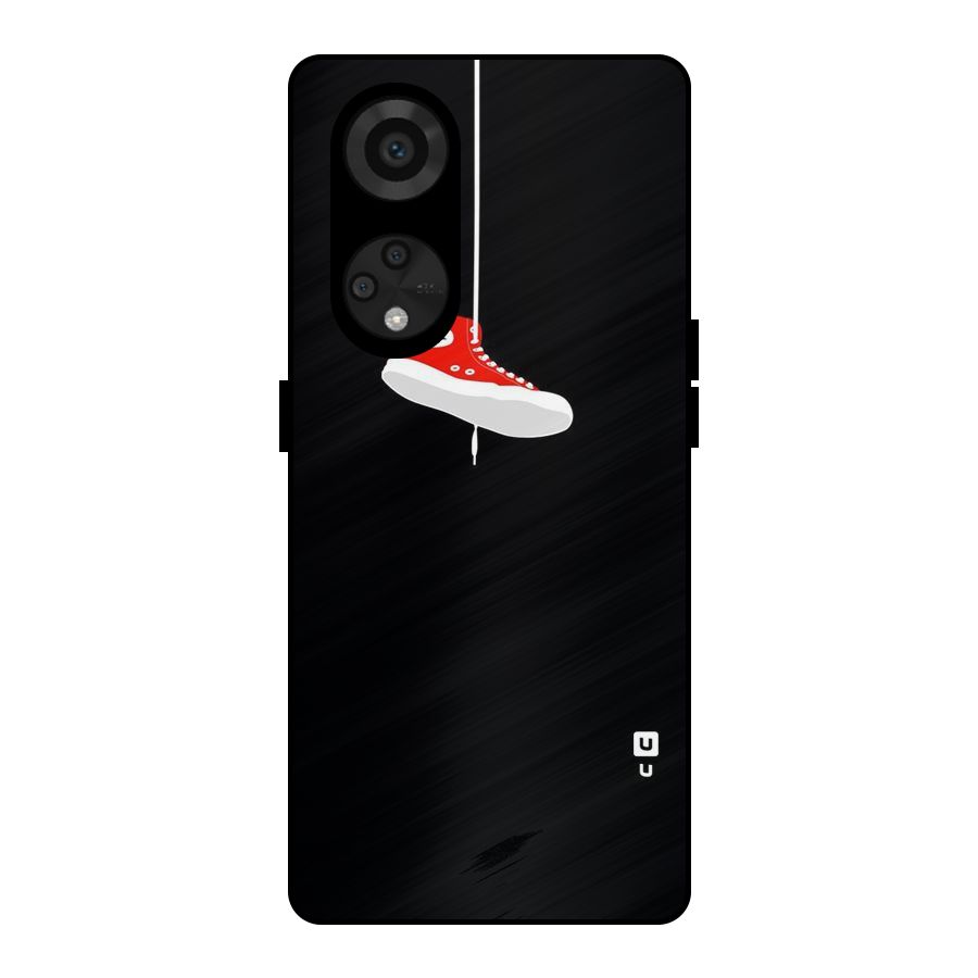 Red Shoe Hanging Metal Back Case for Reno8 T 5G