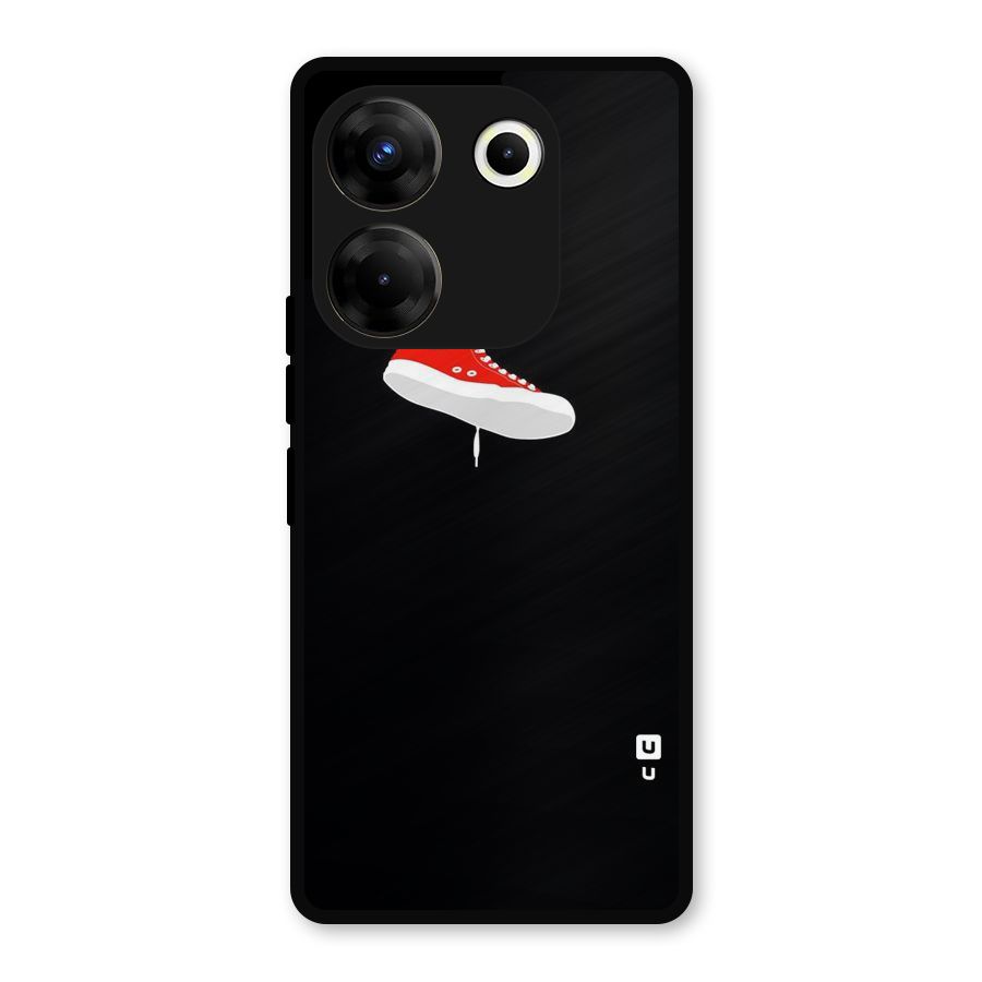 Red Shoe Hanging Metal Back Case for Tecno Camon 20 Pro