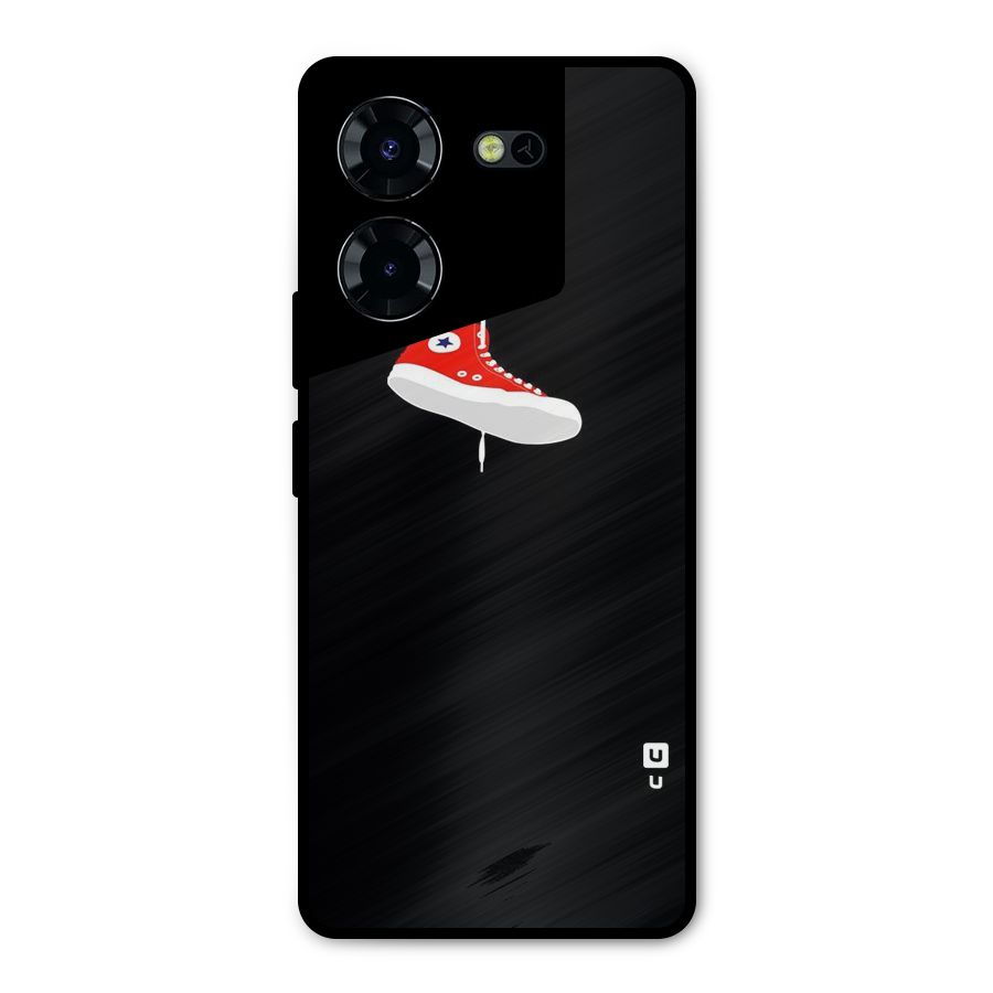 Red Shoe Hanging Metal Back Case for Tecno Pova 5 Pro 5G