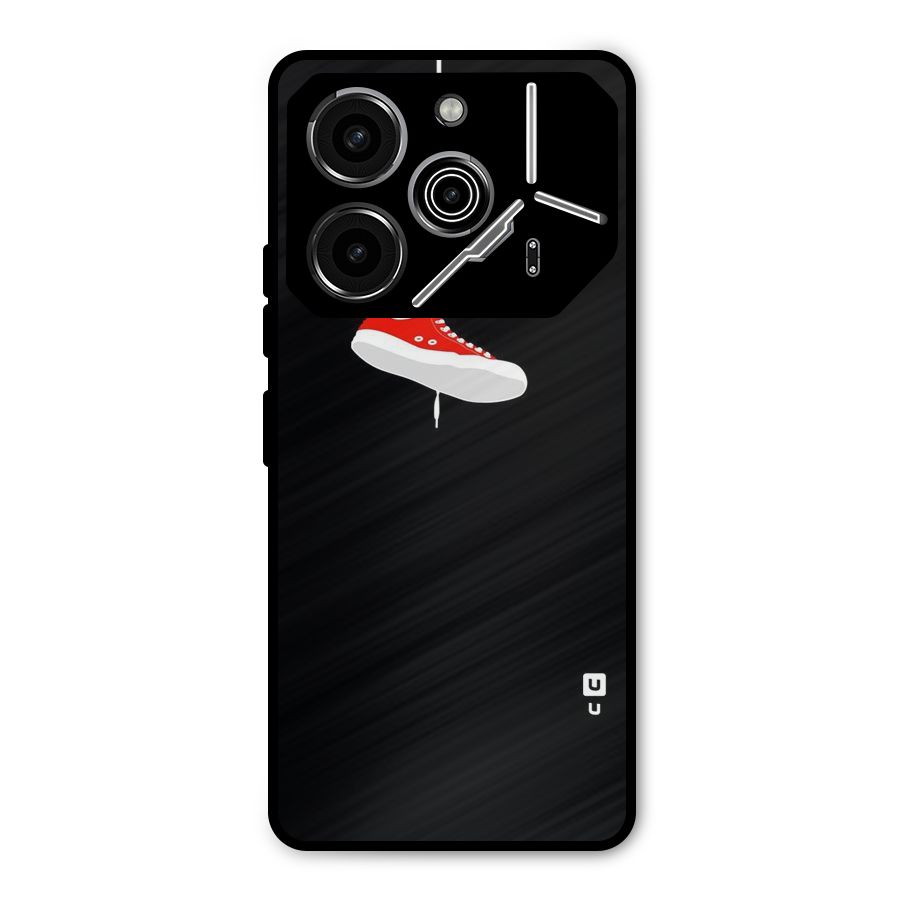 Red Shoe Hanging Metal Back Case for Tecno Pova 6 Pro