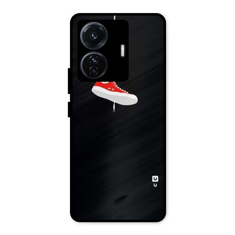 Red Shoe Hanging Metal Back Case for Vivo T1 Pro