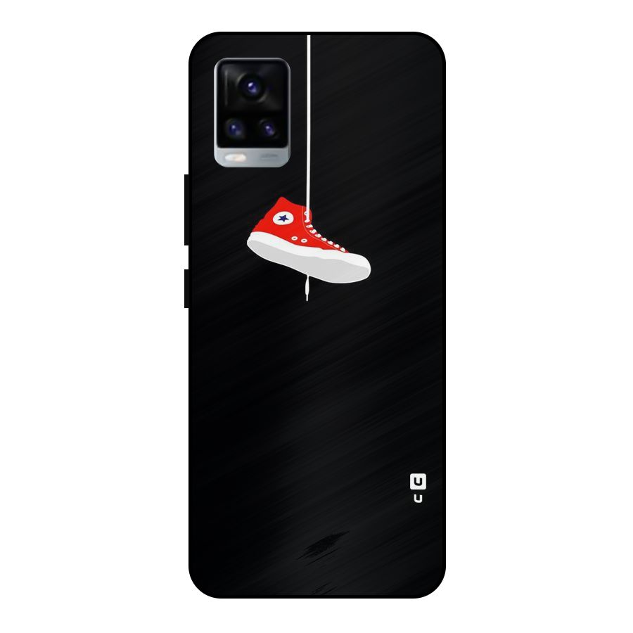 Red Shoe Hanging Metal Back Case for Vivo V20 2021