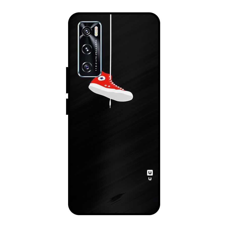 Red Shoe Hanging Metal Back Case for Vivo V20 SE