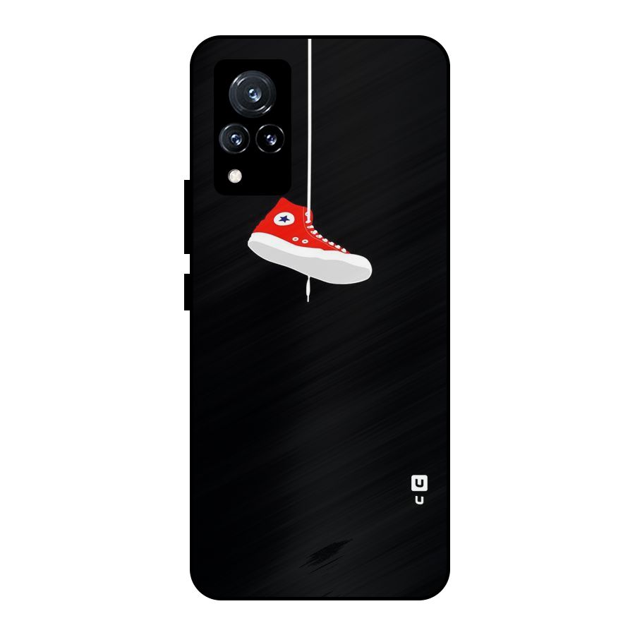 Red Shoe Hanging Metal Back Case for Vivo V21 5G