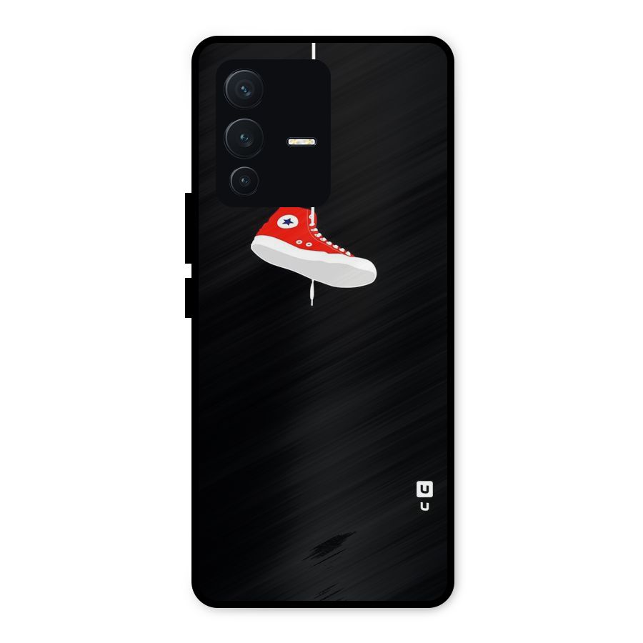 Red Shoe Hanging Metal Back Case for Vivo V23 5G