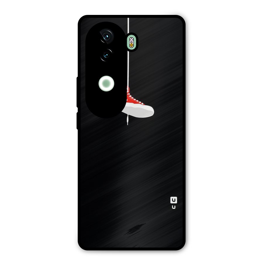 Red Shoe Hanging Metal Back Case for Vivo V40e