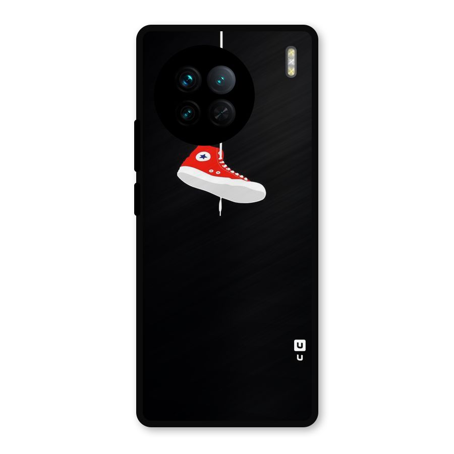Red Shoe Hanging Metal Back Case for Vivo X90