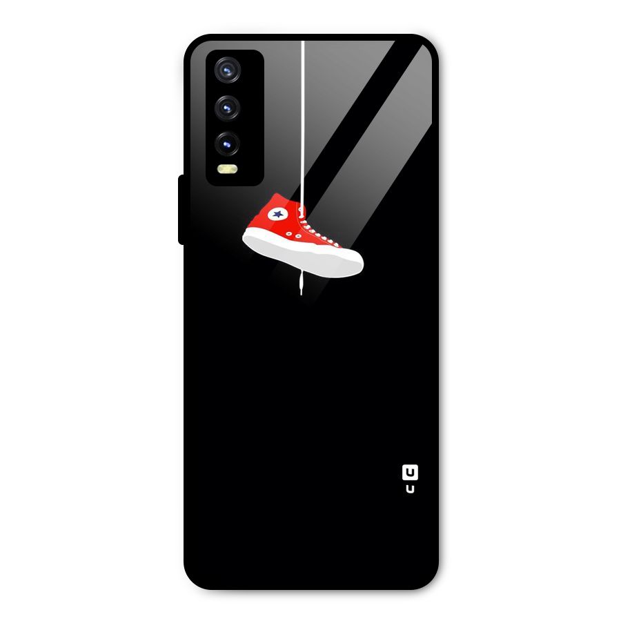 Red Shoe Hanging Metal Back Case for Vivo Y20g