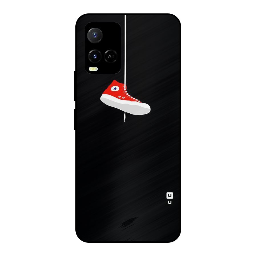 Red Shoe Hanging Metal Back Case for Vivo Y21