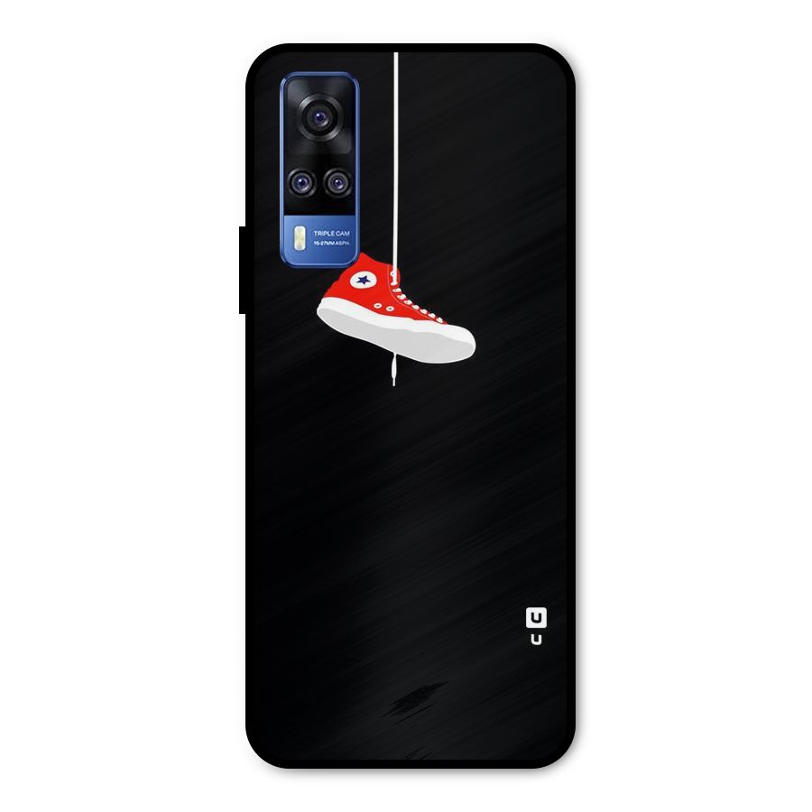 Red Shoe Hanging Metal Back Case for Vivo Y51A