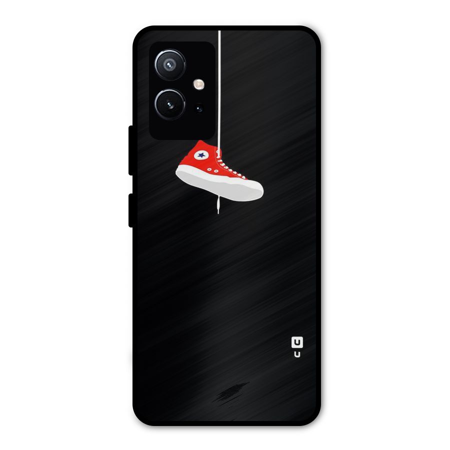 Red Shoe Hanging Metal Back Case for Vivo Y75 5G