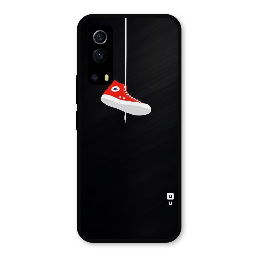 Red Shoe Hanging Metal Back Case for iQOO Z3