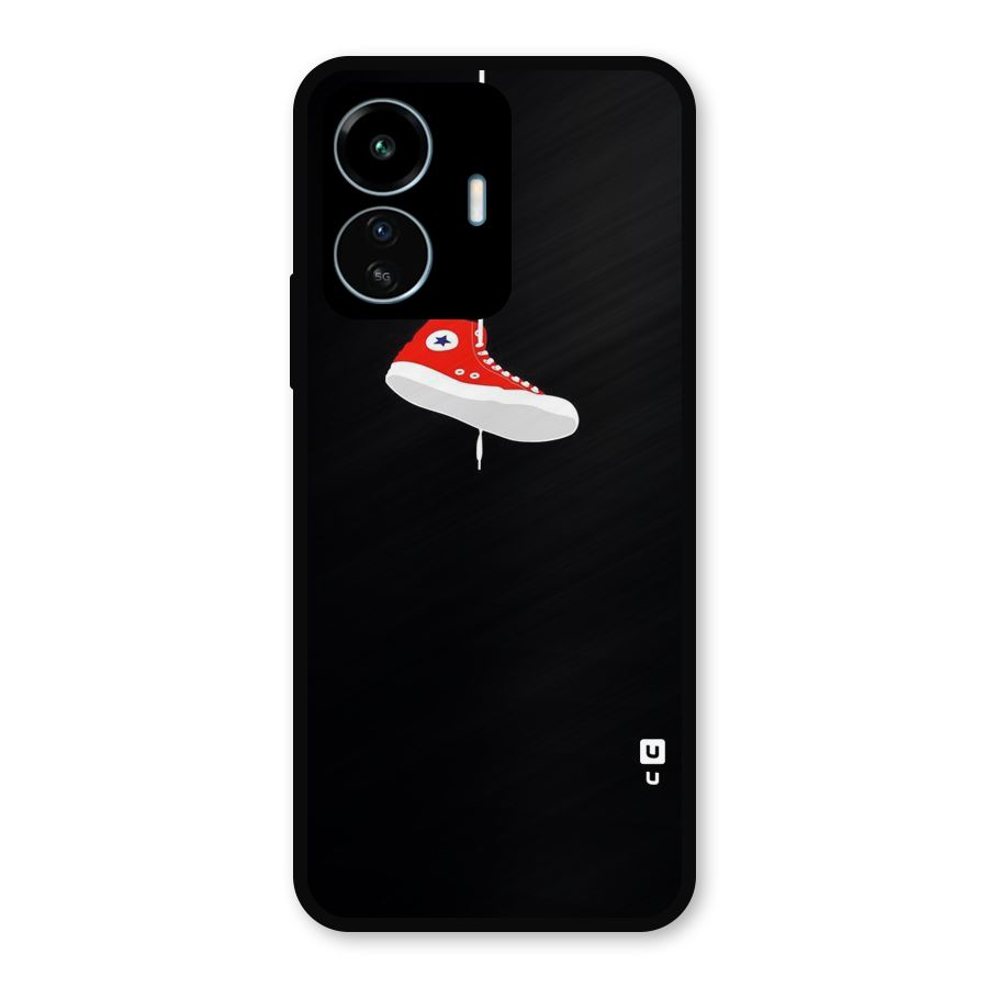 Red Shoe Hanging Metal Back Case for vivo iQOO Z6 Lite 5G