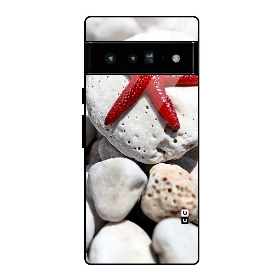 Red Star Fish Glass Back Case for Google Pixel 6 Pro