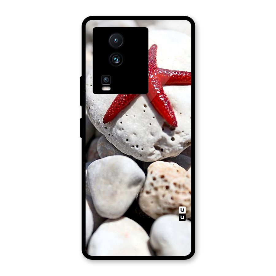 Red Star Fish Glass Back Case for Vivo iQOO Neo 7 Pro