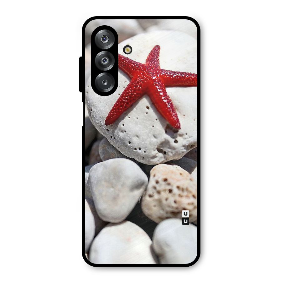 Red Star Fish Metal Back Case for Galaxy A26