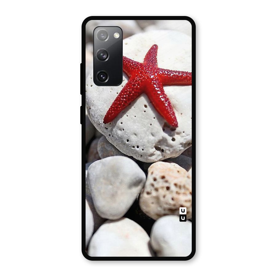 Red Star Fish Metal Back Case for Galaxy S20 FE 5G