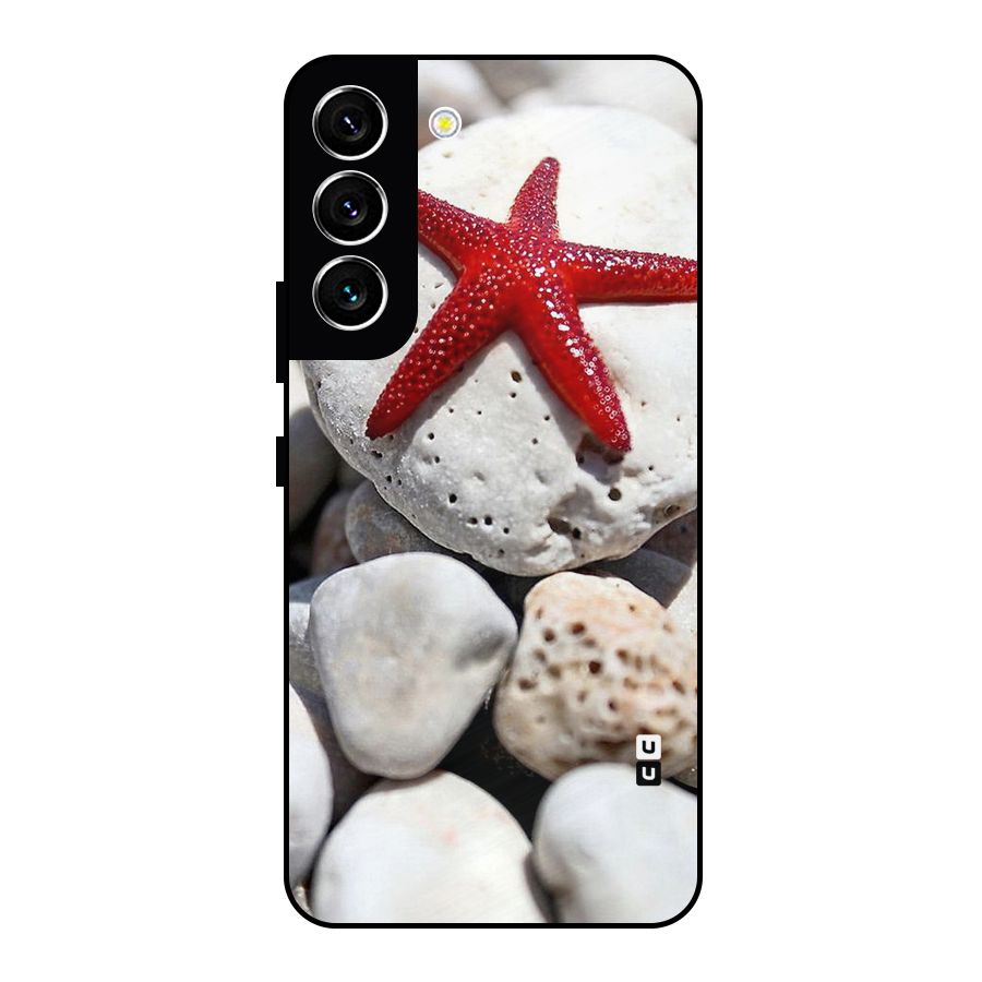 Red Star Fish Metal Back Case for Galaxy S22 5G