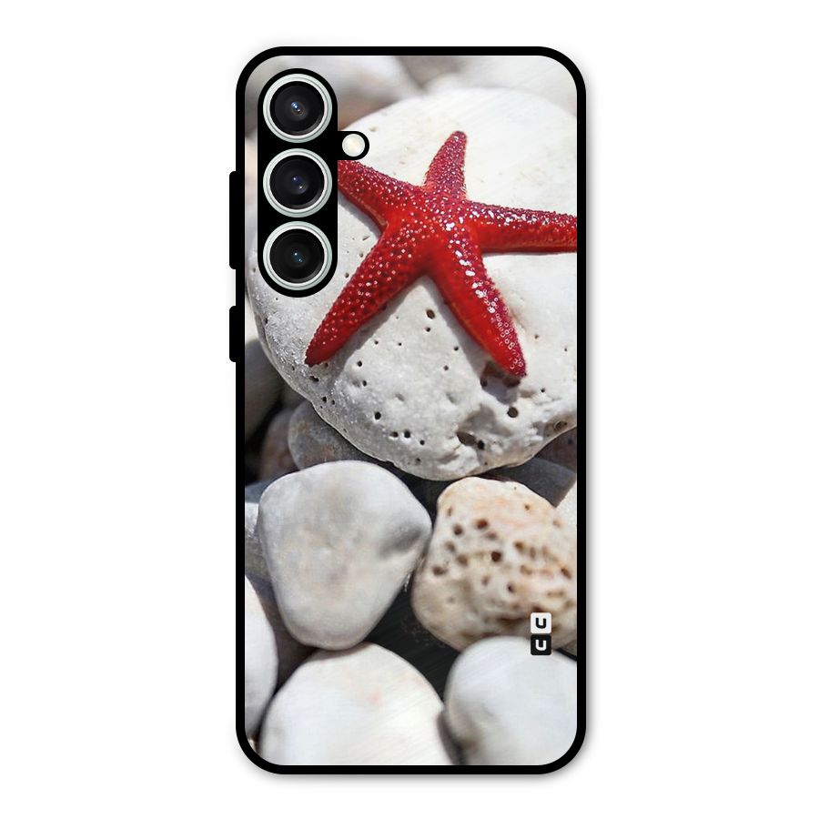 Red Star Fish Metal Back Case for Galaxy S23 FE