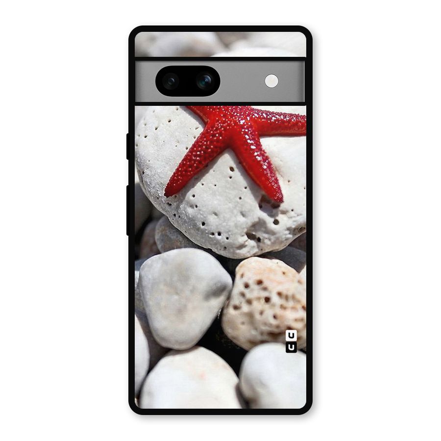 Red Star Fish Metal Back Case for Google Pixel 7a