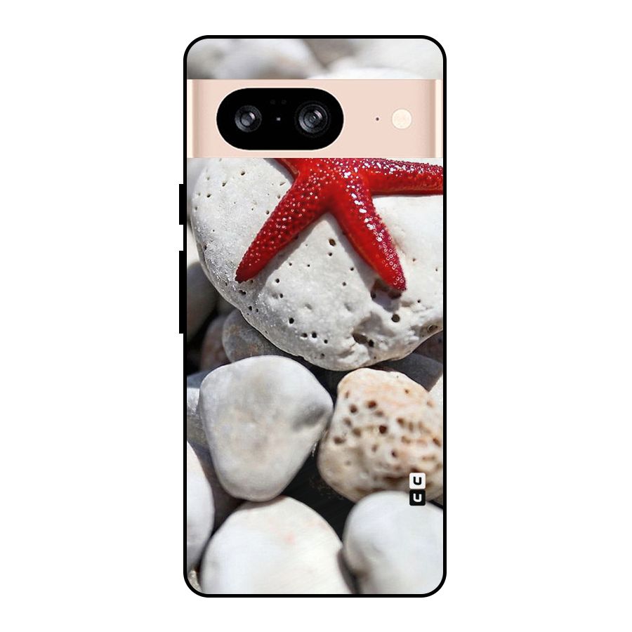 Red Star Fish Metal Back Case for Google Pixel 8