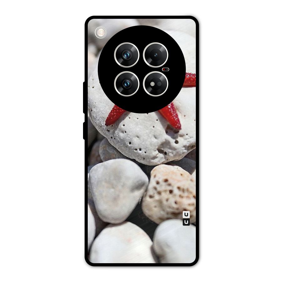 Red Star Fish Metal Back Case for Infinix Zero 40 5G