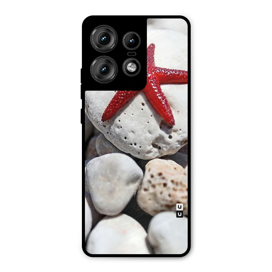 Red Star Fish Metal Back Case for Motorola Edge 50 Pro