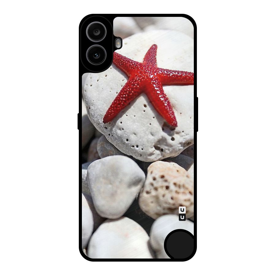 Red Star Fish Metal Back Case for Nothing CMF Phone 1