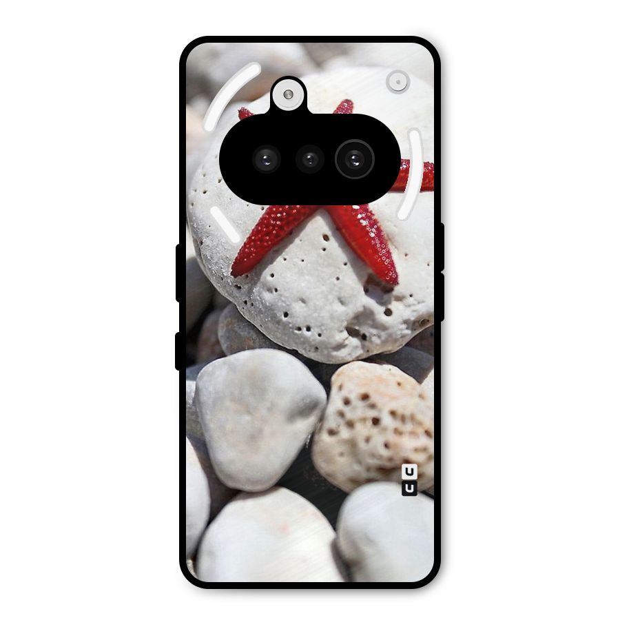 Red Star Fish Metal Back Case for Nothing Phone 3a