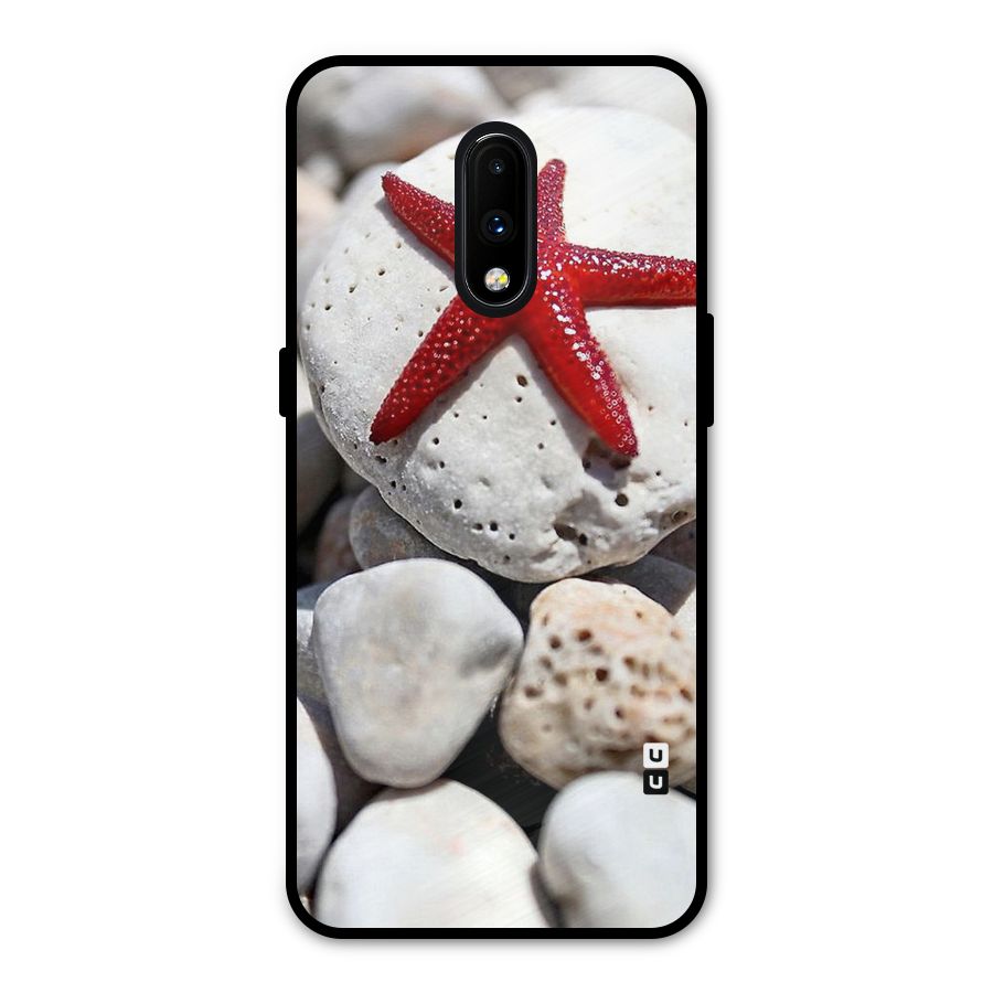 Red Star Fish Metal Back Case for OnePlus 7