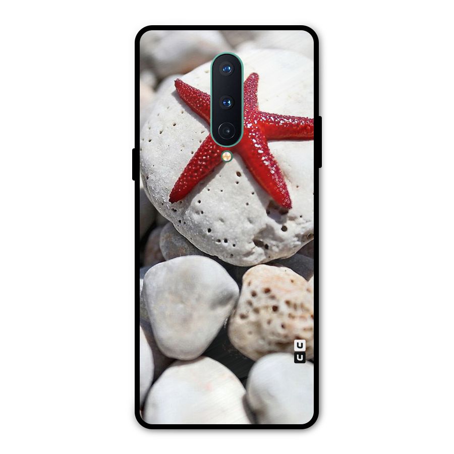 Red Star Fish Metal Back Case for OnePlus 8