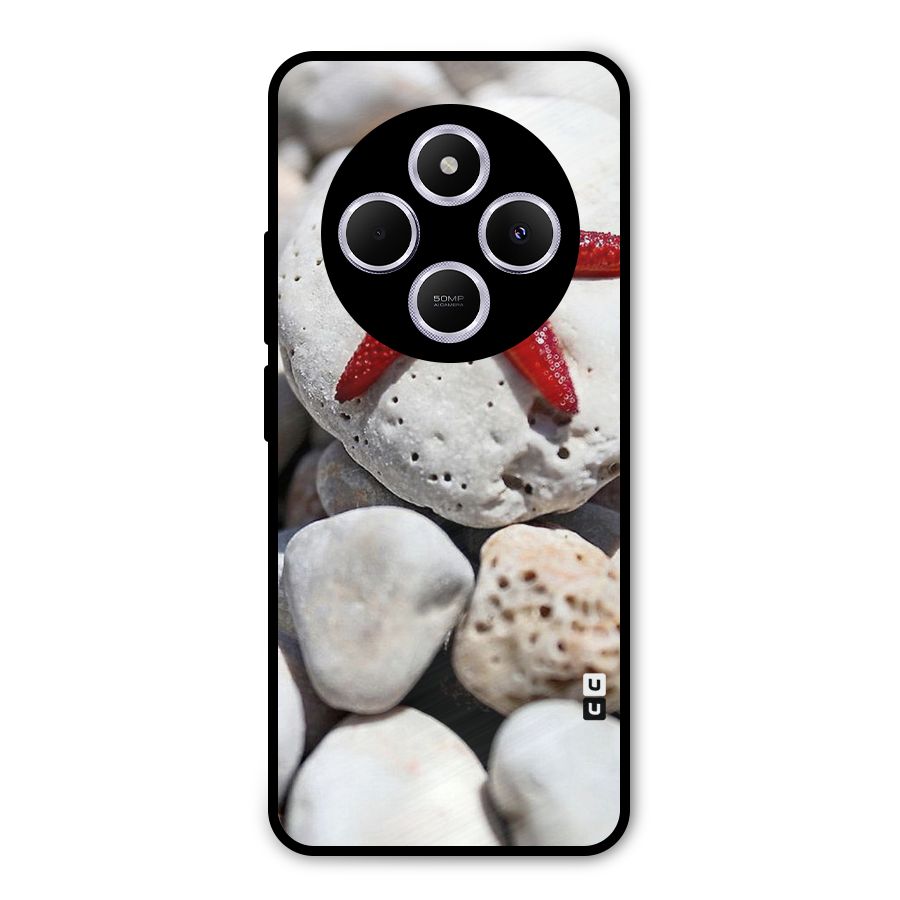 Red Star Fish Metal Back Case for Poco M7