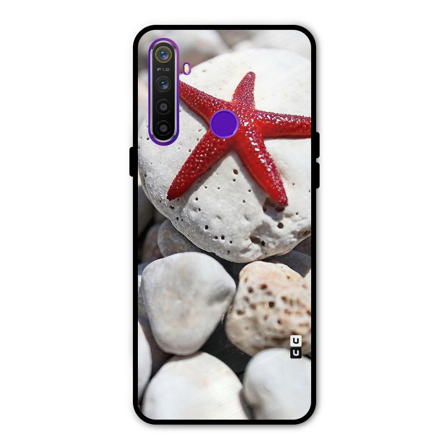Red Star Fish Metal Back Case for Realme 5