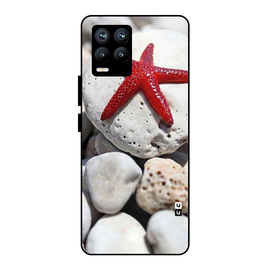 Red Star Fish Metal Back Case for Realme 8 Pro