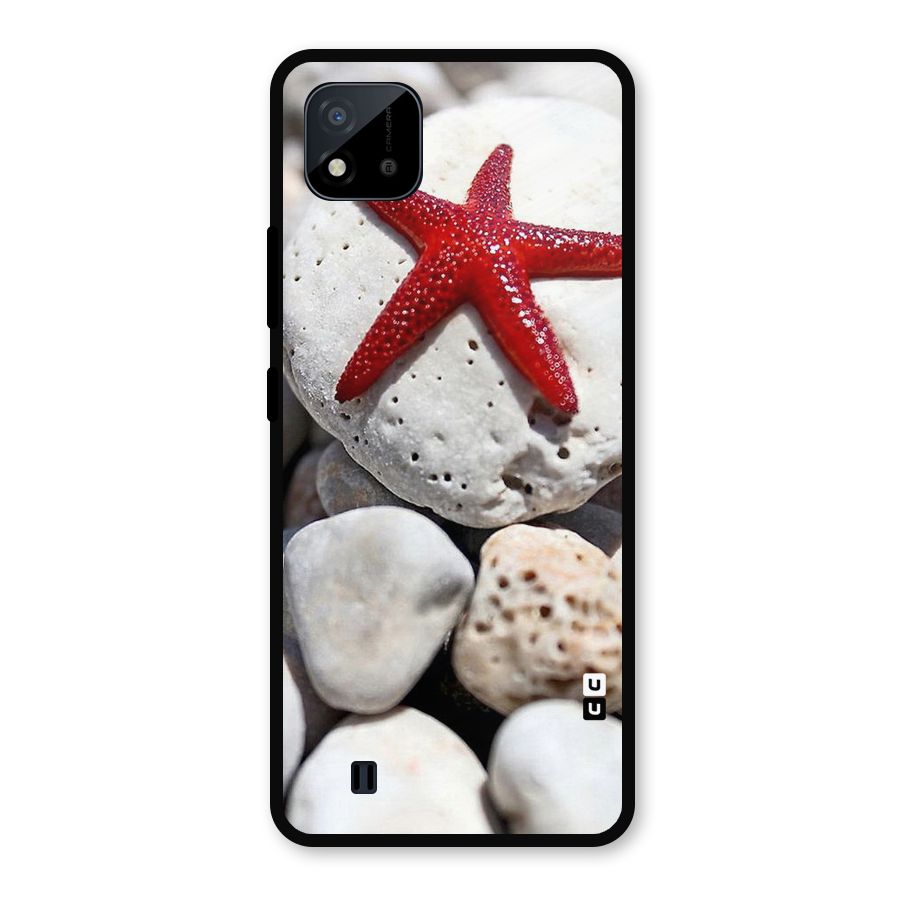 Red Star Fish Metal Back Case for Realme C11 2021