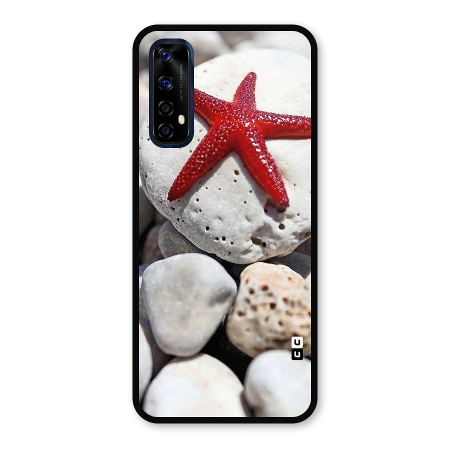 Red Star Fish Metal Back Case for Realme Narzo 20 Pro
