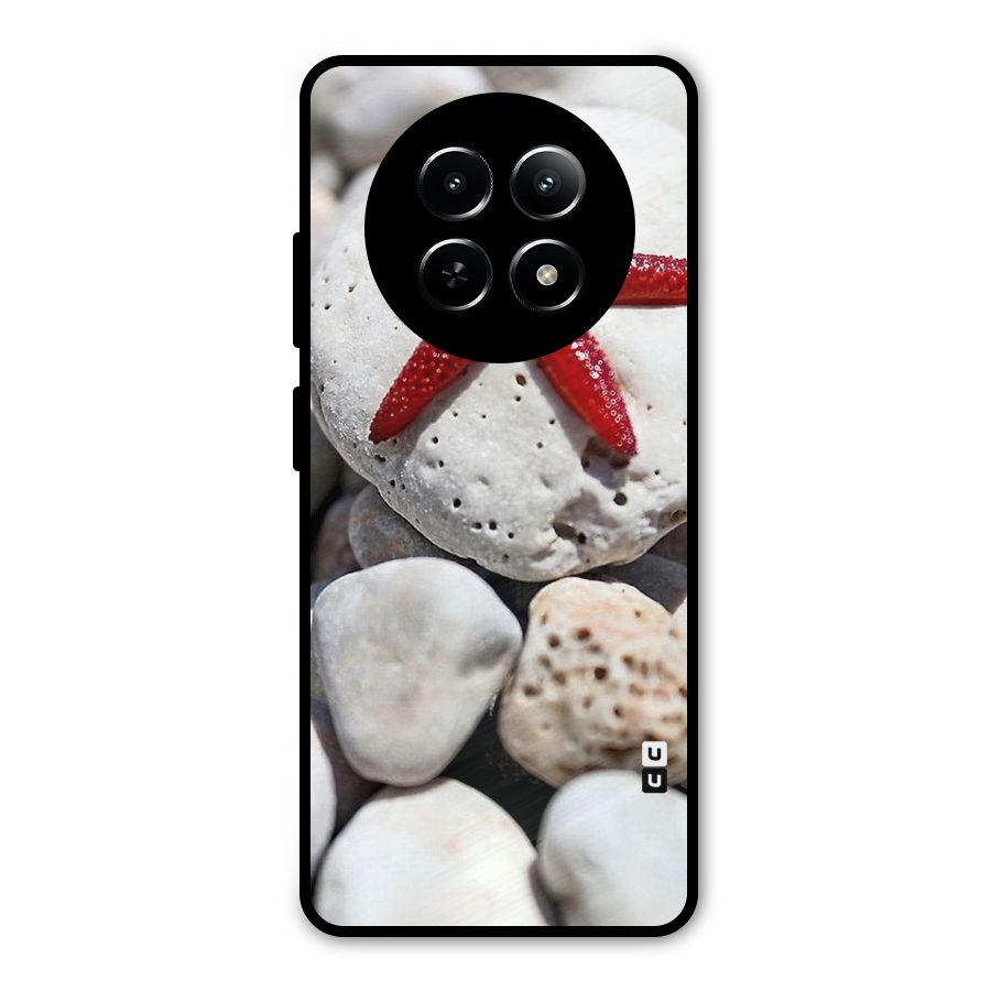 Red Star Fish Metal Back Case for Realme Narzo N65