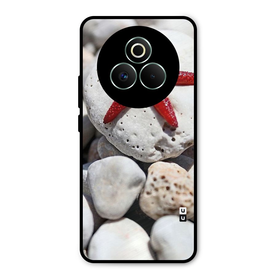 Red Star Fish Metal Back Case for Realme P3 Pro