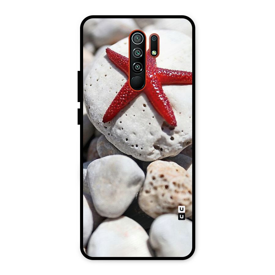 Red Star Fish Metal Back Case for Redmi 9 Prime