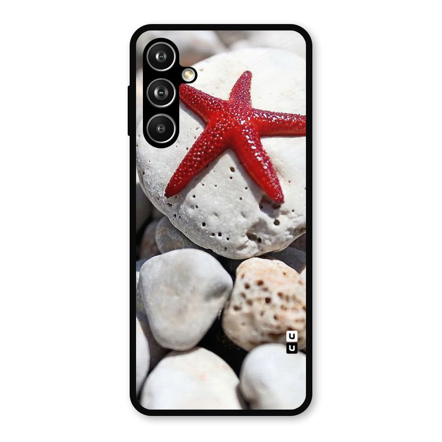 Red Star Fish Metal Back Case for Samsung Galaxy M54