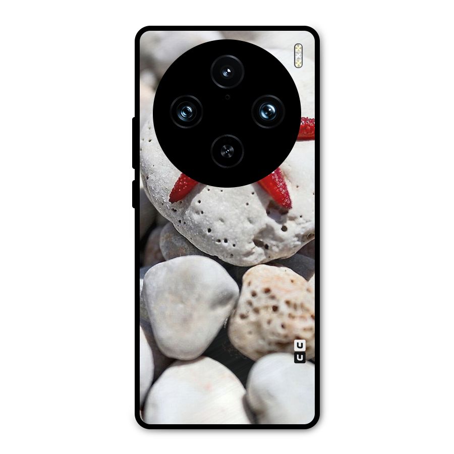 Red Star Fish Metal Back Case for Vivo X100 Pro