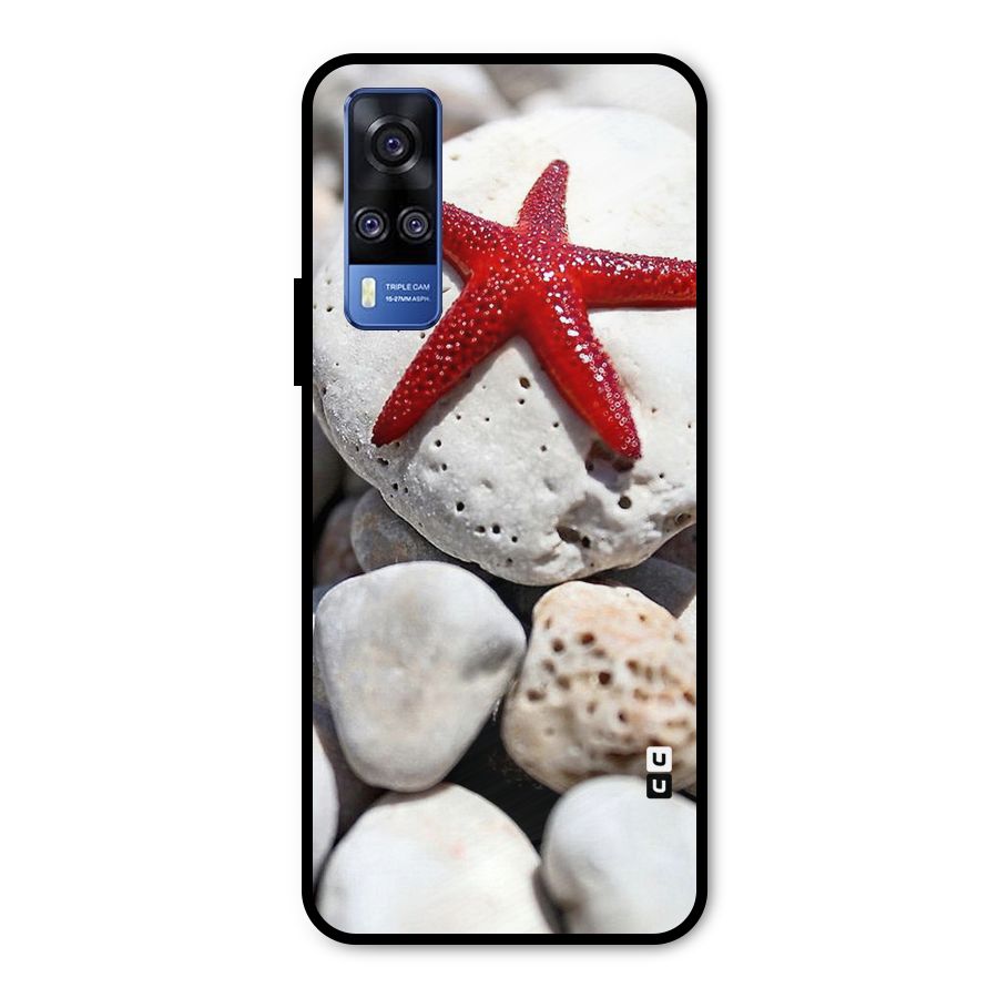 Red Star Fish Metal Back Case for Vivo Y31