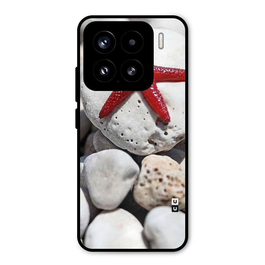 Red Star Fish Metal Back Case for Xiaomi 15