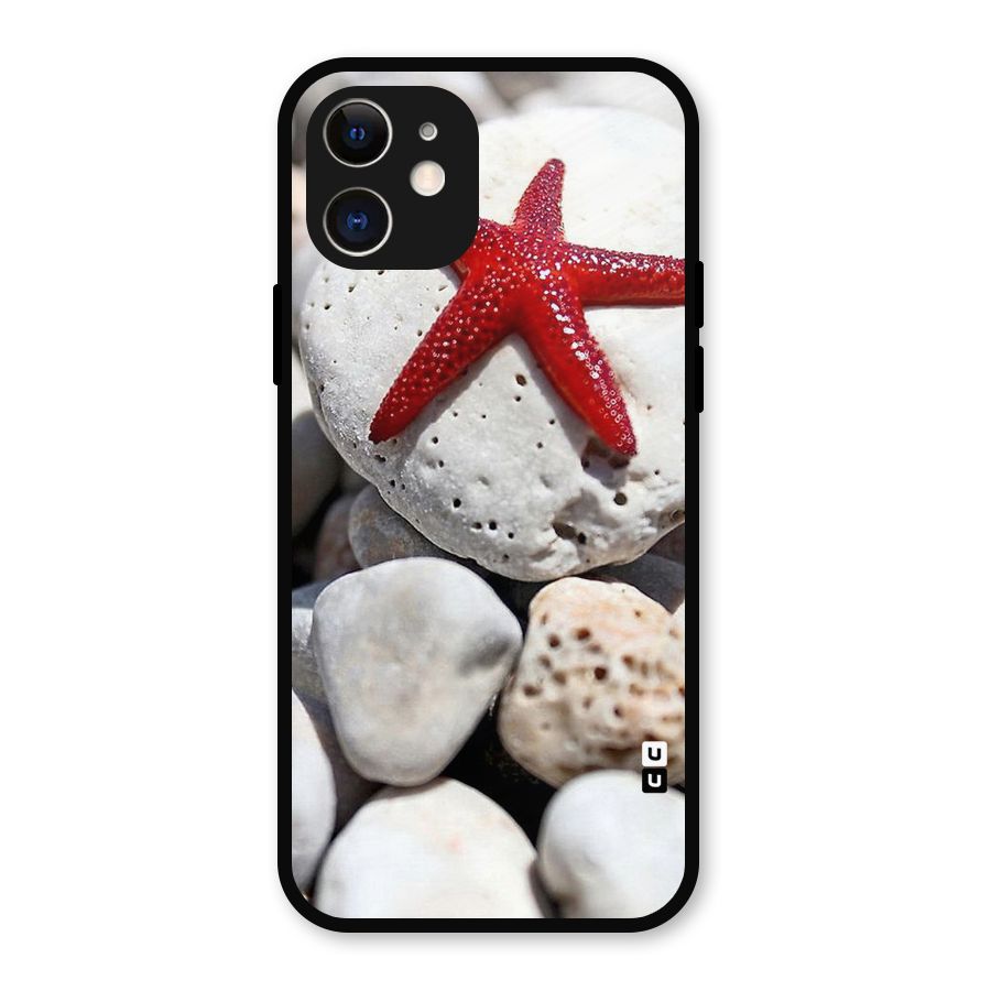 Red Star Fish Metal Back Case for iPhone 12