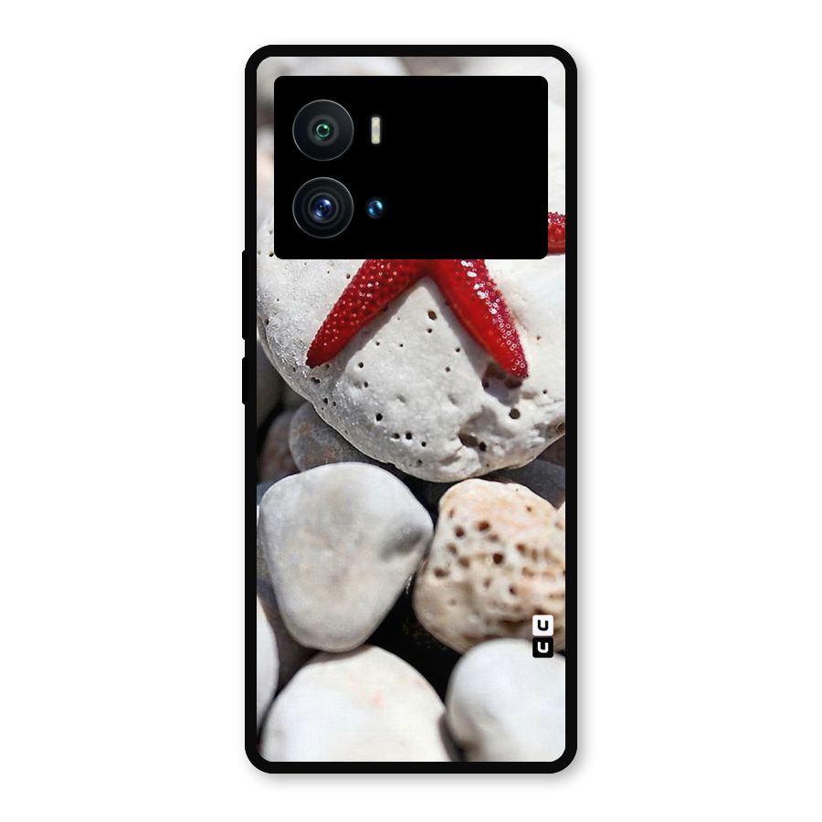 Red Star Fish Metal Back Case for iQOO 9 Pro