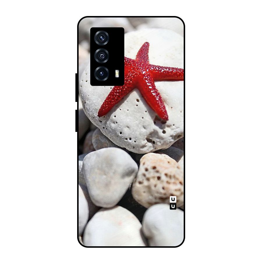 Red Star Fish Metal Back Case for iQOO Z5