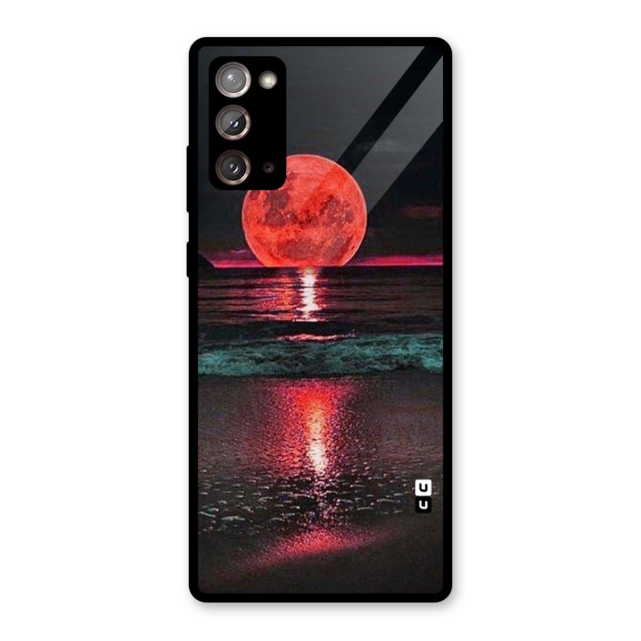 Red Sun Ocean Glass Back Case for Galaxy Note 20